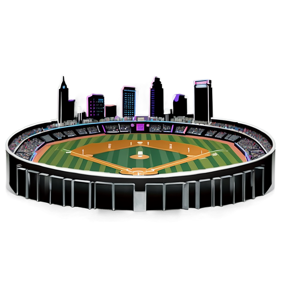 Downtown Baseball Stadium Skyline Png 06292024 PNG Image