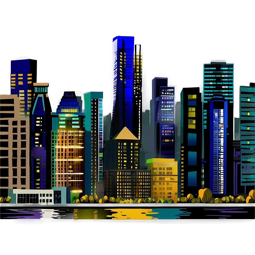 Downtown Cityscape Png Dki PNG Image