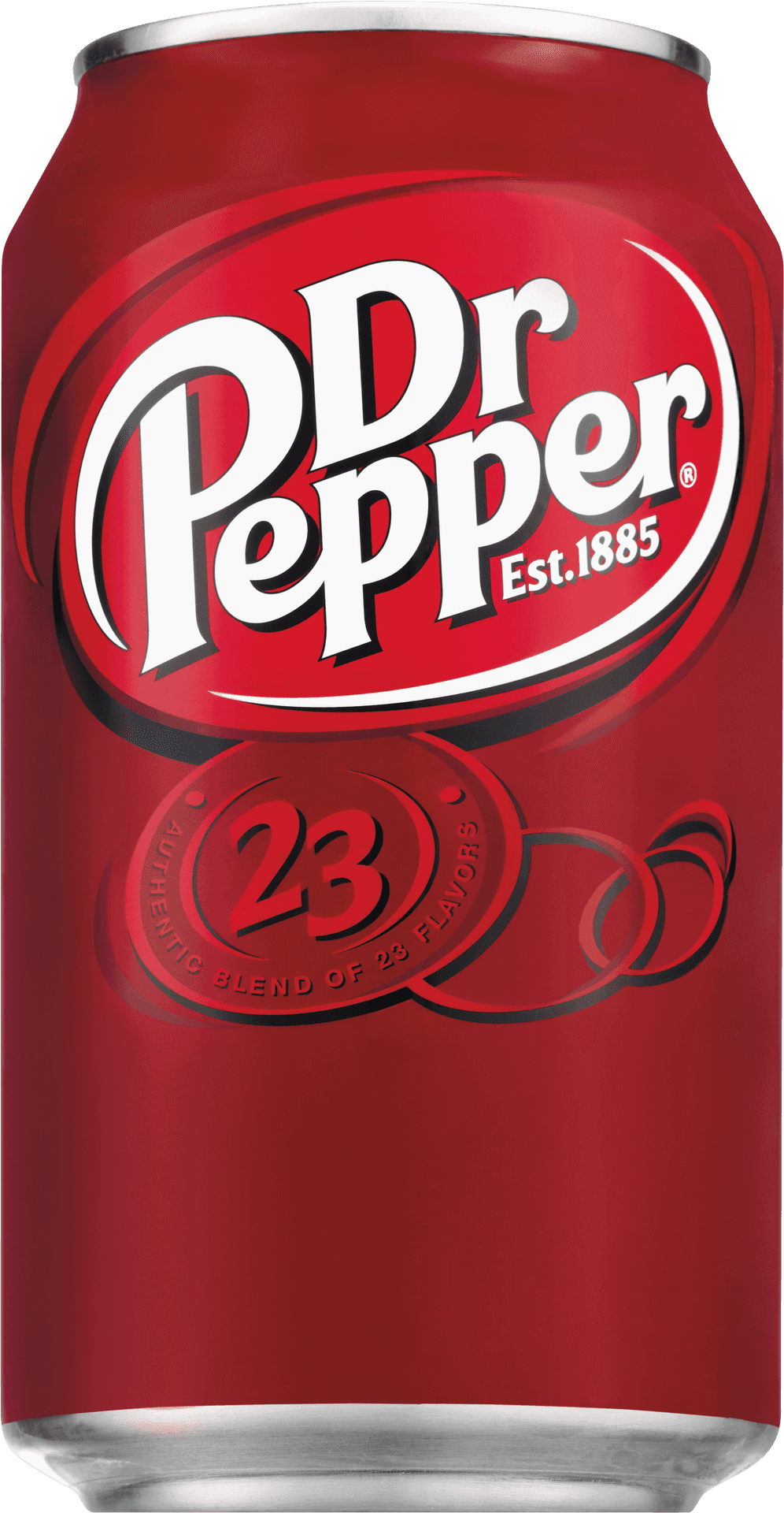 Dr Pepper Can Red Design PNG Image