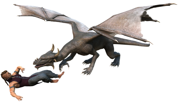 Dragon_ Attack_ Render PNG Image