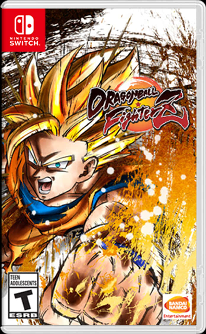 Dragon Ball Fighter Z Nintendo Switch Cover Art PNG Image