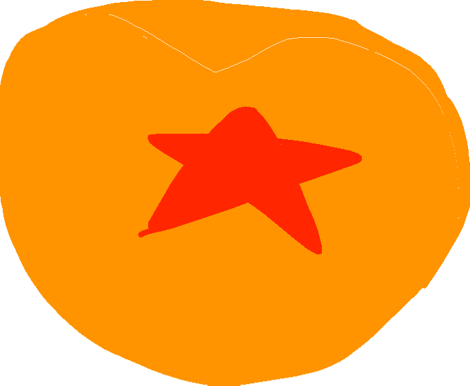 Dragon Ball Orange Star Ball PNG Image