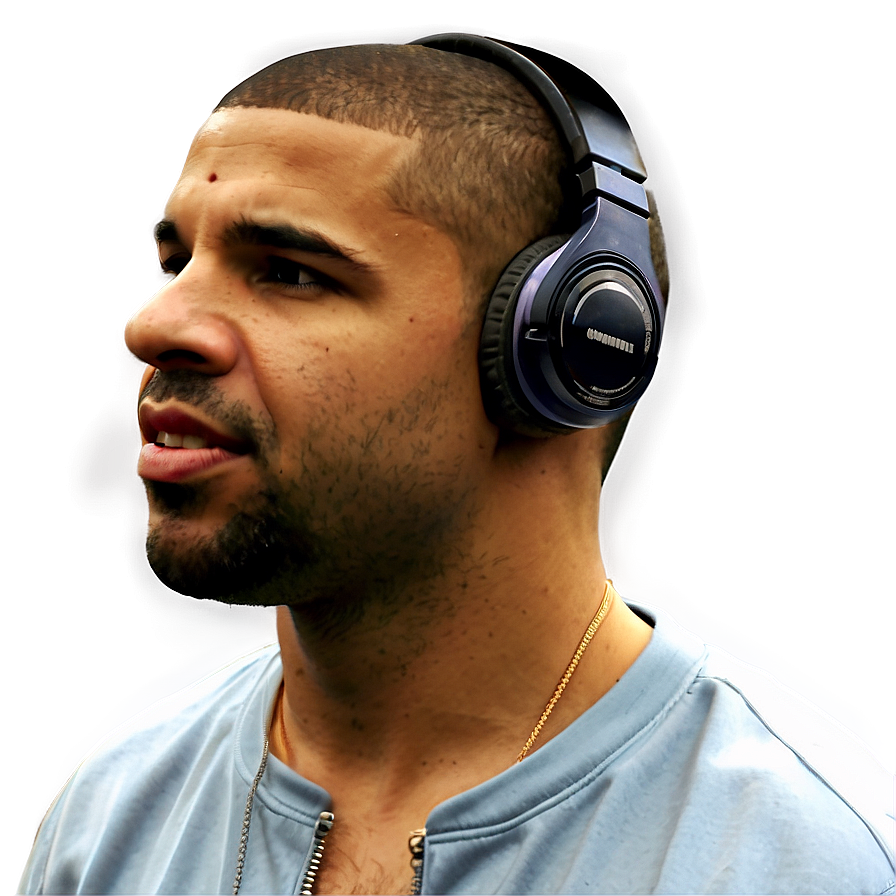 Drake With Headphones Png 05212024 PNG Image