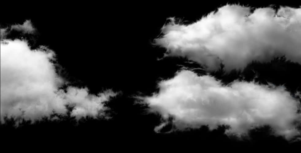 Dramatic Clouds Black Sky PNG Image