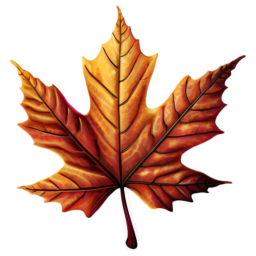 Dramatic Fall Leaf Png Caw74 PNG Image