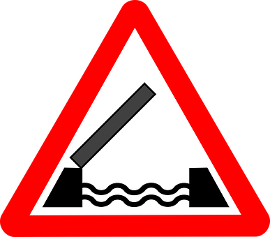 Drawbridge Sign Graphic PNG Image