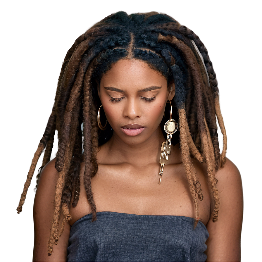 Dreadlocks Hairstyle Inspiration Png Hbk74 PNG Image