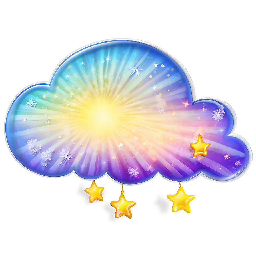 Dream Cloud With Sunbeams Png Ifc PNG Image