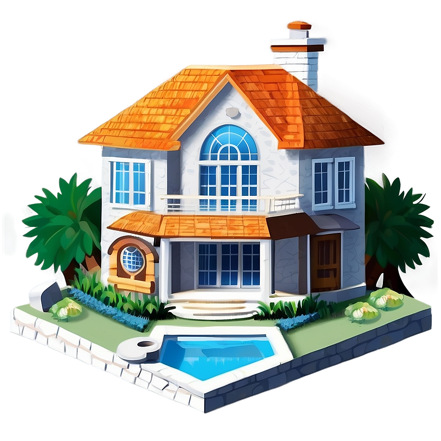 Dream Home Illustration Png 05212024 PNG Image