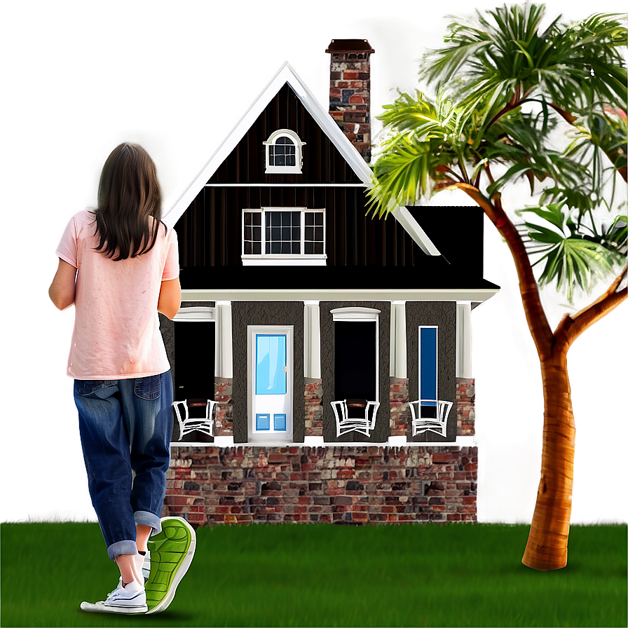 Dream Home Illustration Png Agn PNG Image