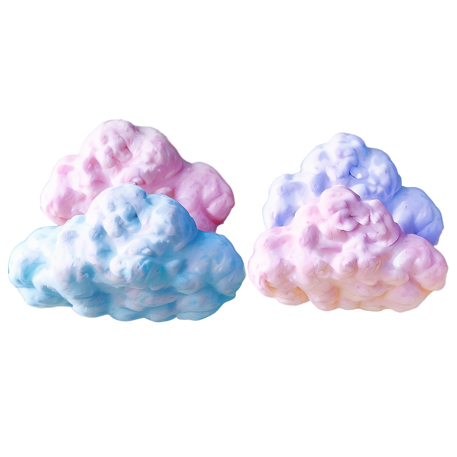 Dreamy Cotton Candy Clouds Png Ctf39 PNG Image