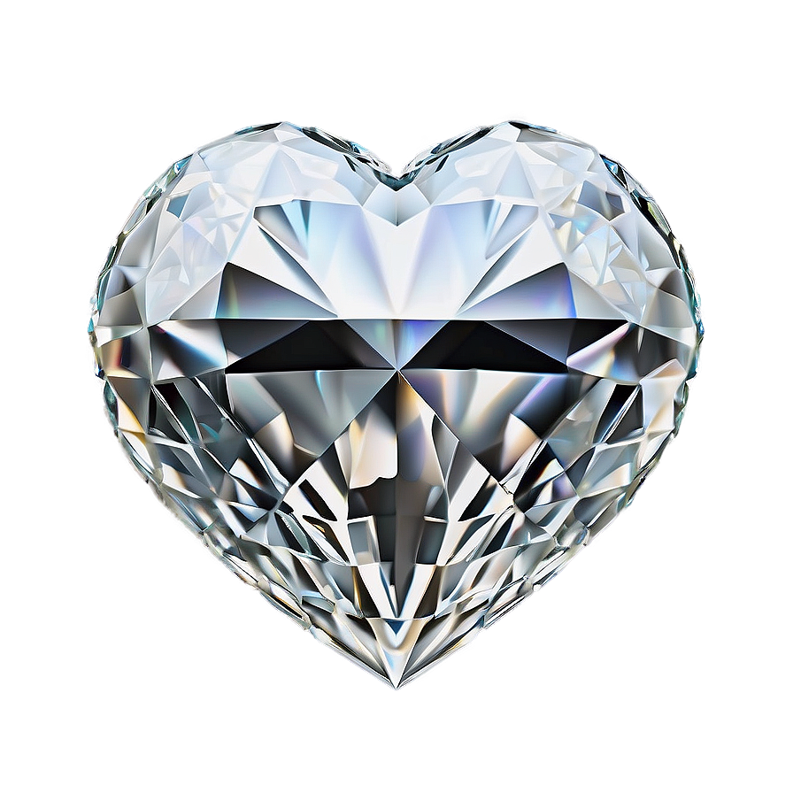 Dreamy Diamond Heart Mirage Png 06262024 PNG Image