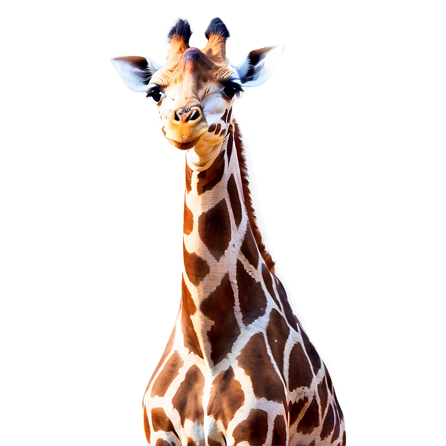 Dreamy Giraffe Landscape Png Kae74 PNG Image