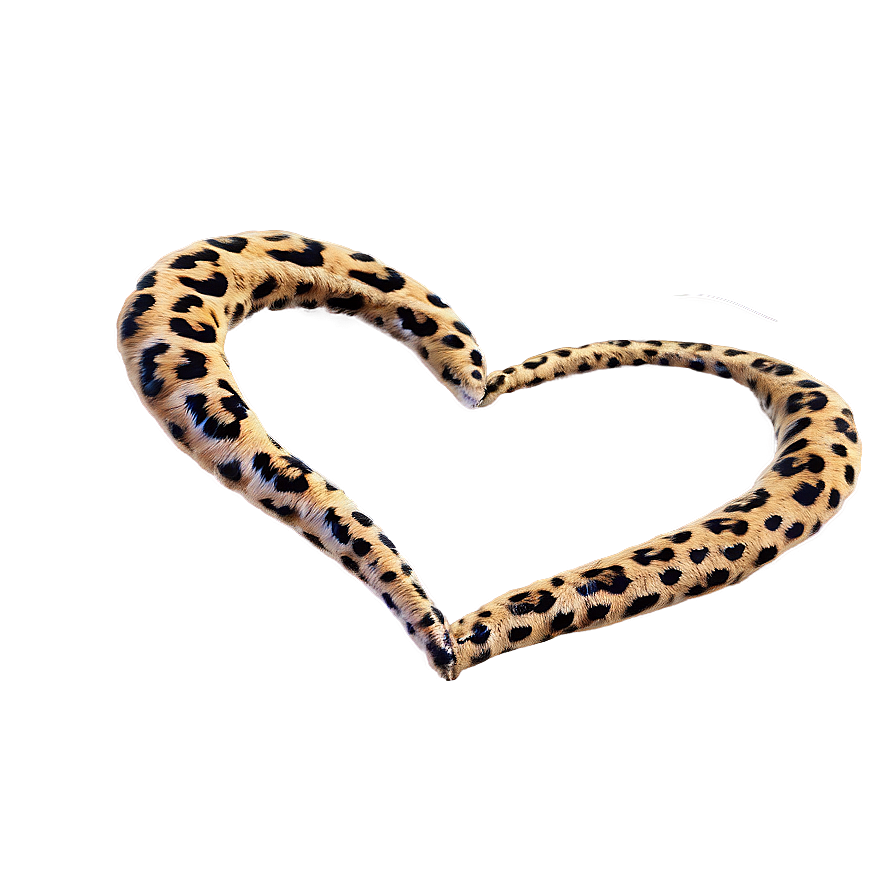 Dreamy Leopard Heart Png Fbg PNG Image