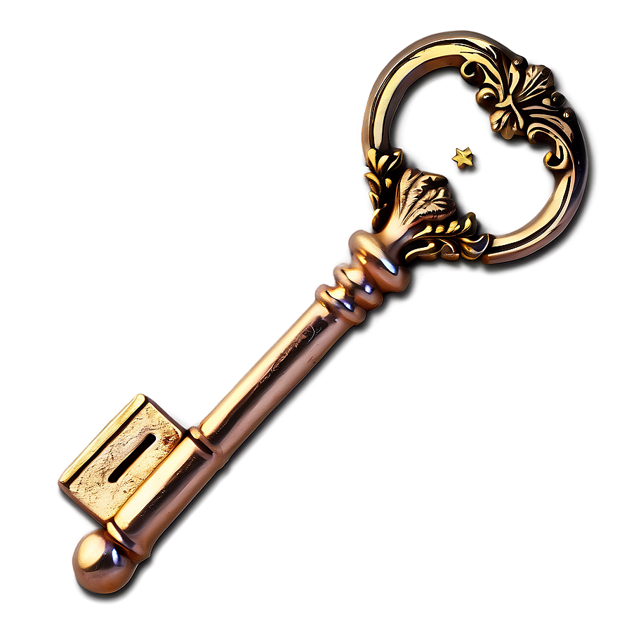 Dreamy Skeleton Key Design Png Wae PNG Image