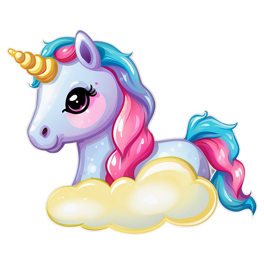 Dreamy Unicorn Clipart Png Lcv8 PNG Image