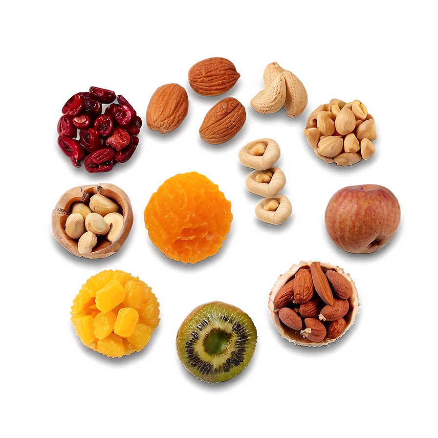 Dried Fruits And Nuts Png Mmm58 PNG Image