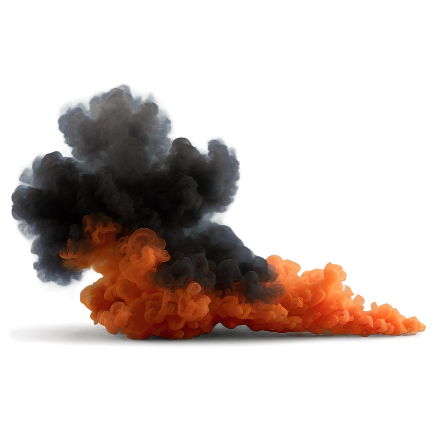 Drifting Orange Smoke Png 06262024 PNG Image