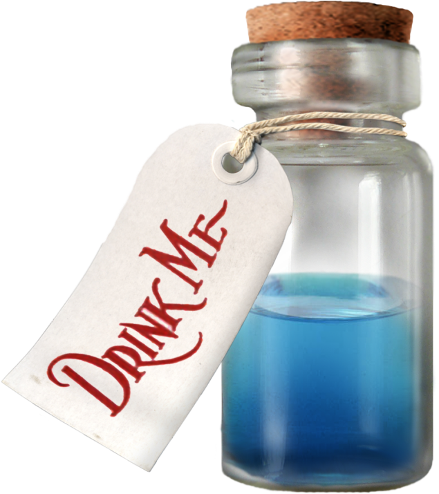 Drink Me Potion Wonderland PNG Image