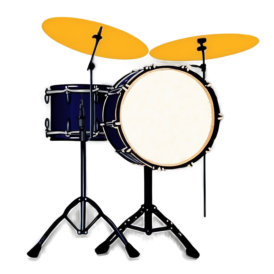 Drum Set Silhouette Png 05242024 PNG Image