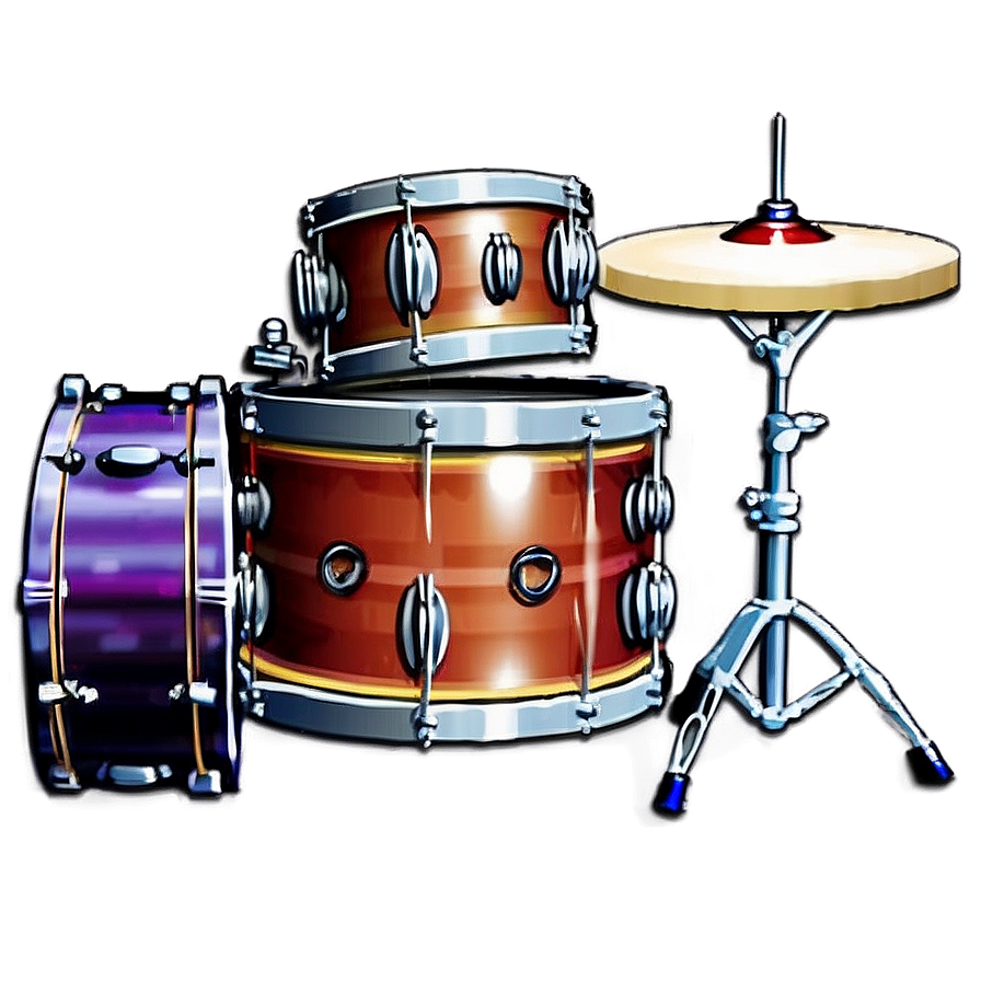 Drum Set Vintage Png 05242024 PNG Image