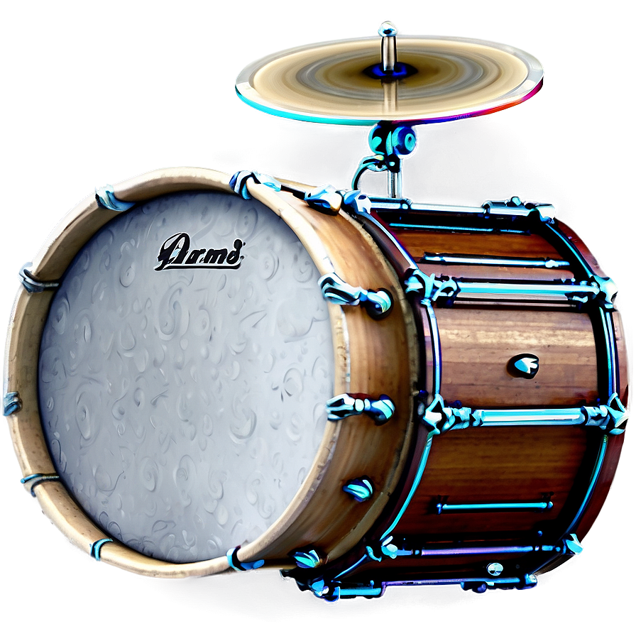 Drum Set Vintage Png Qra PNG Image