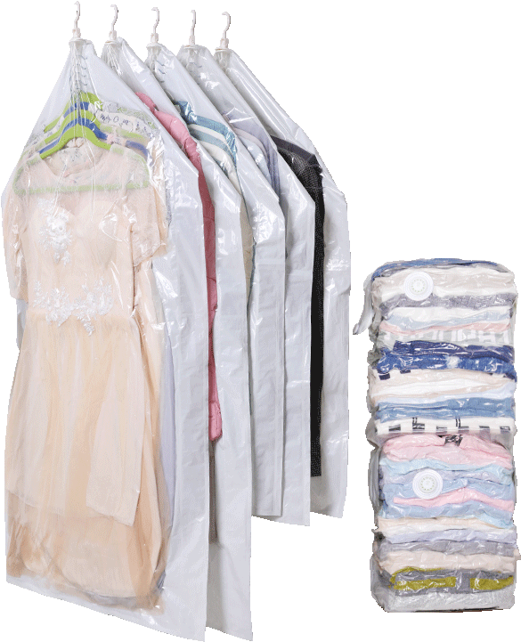 Dry Cleaned Clothesand Folded Laundry PNG Image