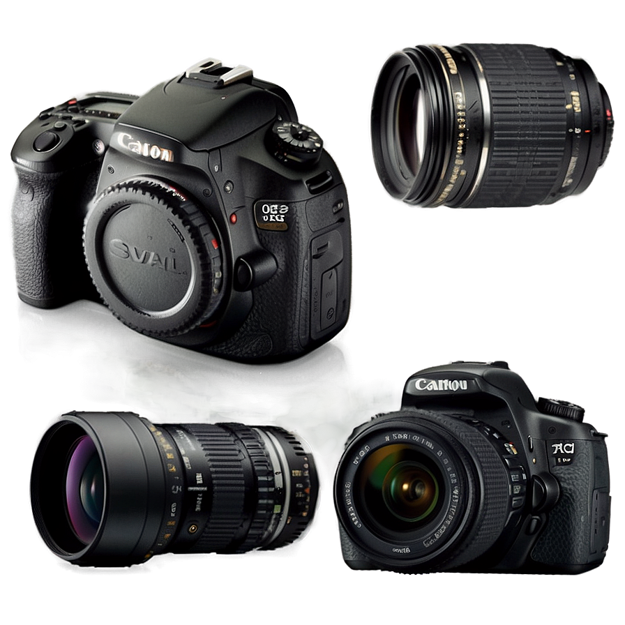 Dslr Camera Kit Png Ixp72 PNG Image