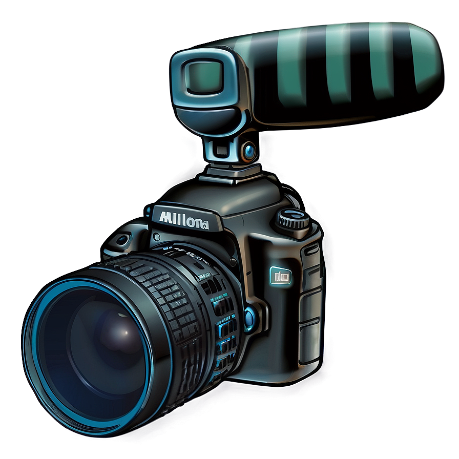 Dslr Camera With Microphone Png Spl PNG Image