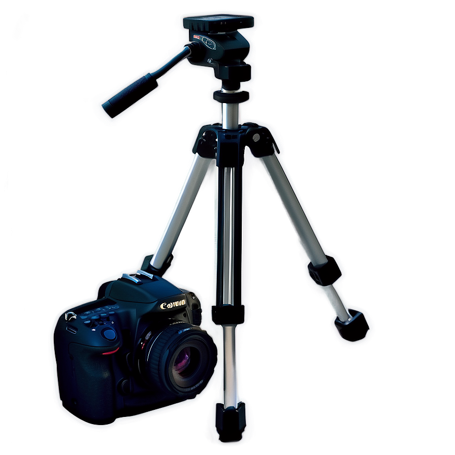 Dslr Camera With Tripod Png Sqf63 PNG Image