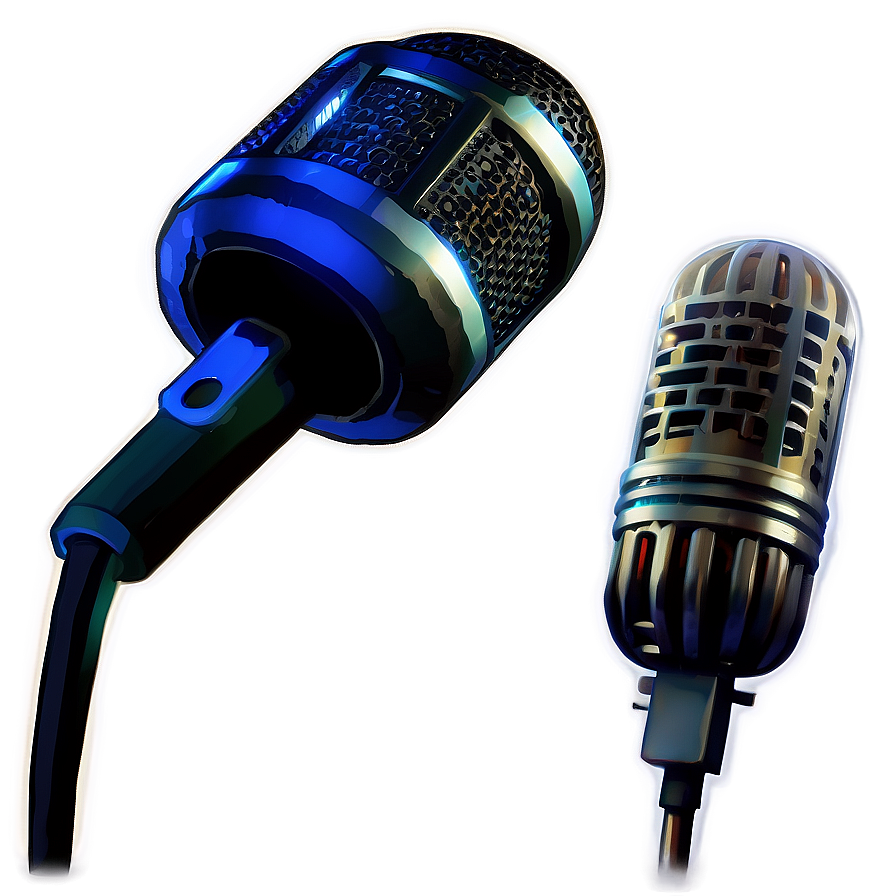 Dual Capsule Podcast Microphone Png Nfw50 PNG Image