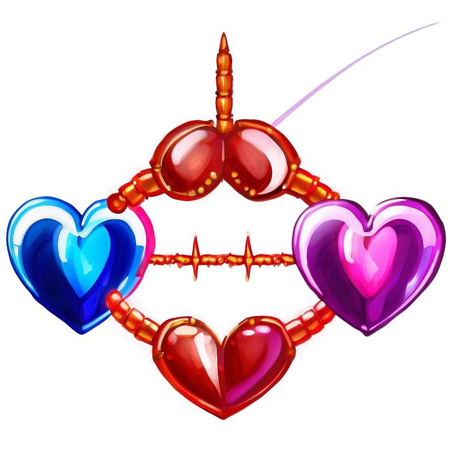 Dual Heart Fusion Png B PNG Image