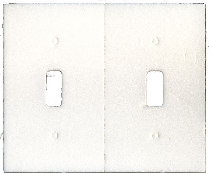 Dual Light Switch Plate Texture PNG Image