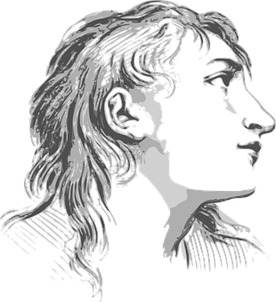 Dual Profile Illusion Art PNG Image