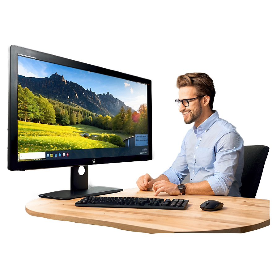 Dual Screen Setup Png 25 PNG Image