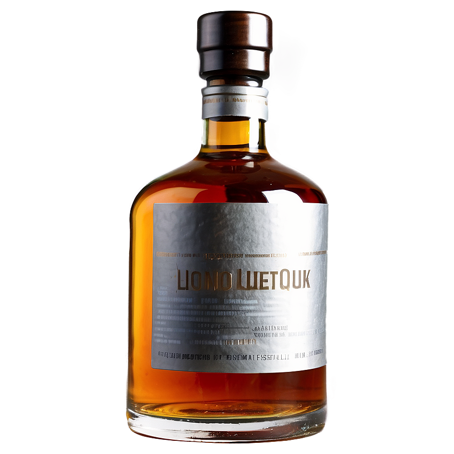 Dual-tone Liquor Bottle Png Ilu66 PNG Image