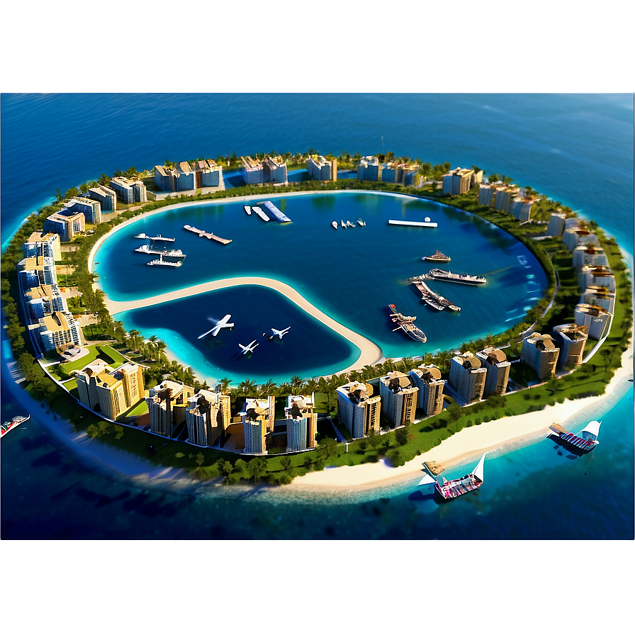 Dubai Artificial Islands Png Lye PNG Image