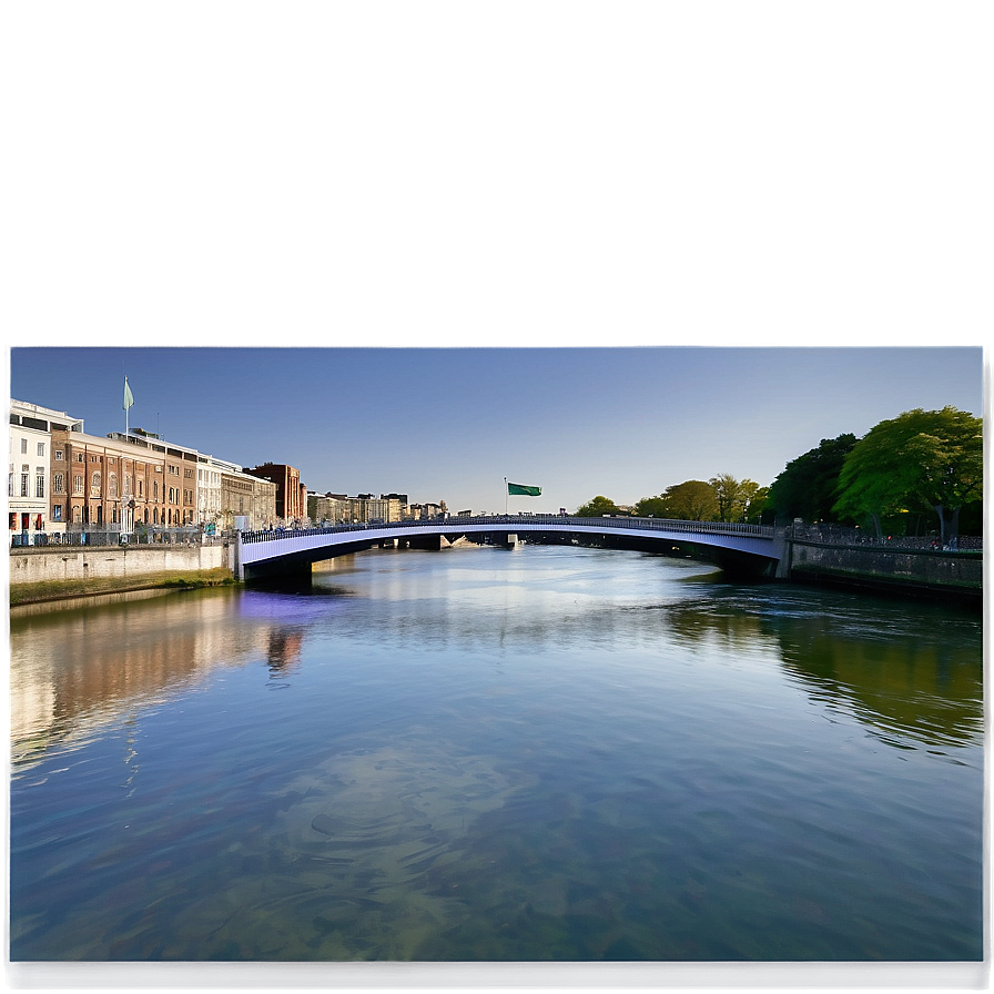 Dublin Liffey River Bridge Png 06232024 PNG Image