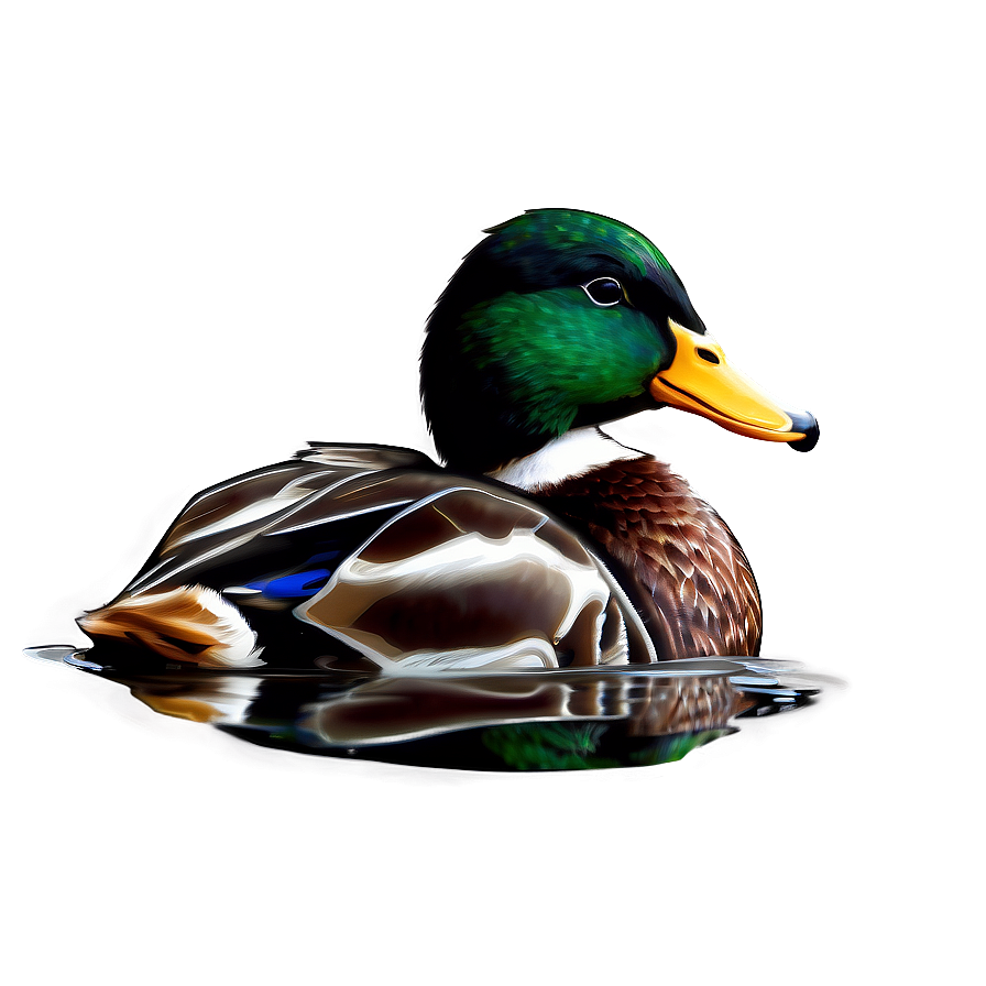 Duck Bird Swimming Png Ndx PNG Image