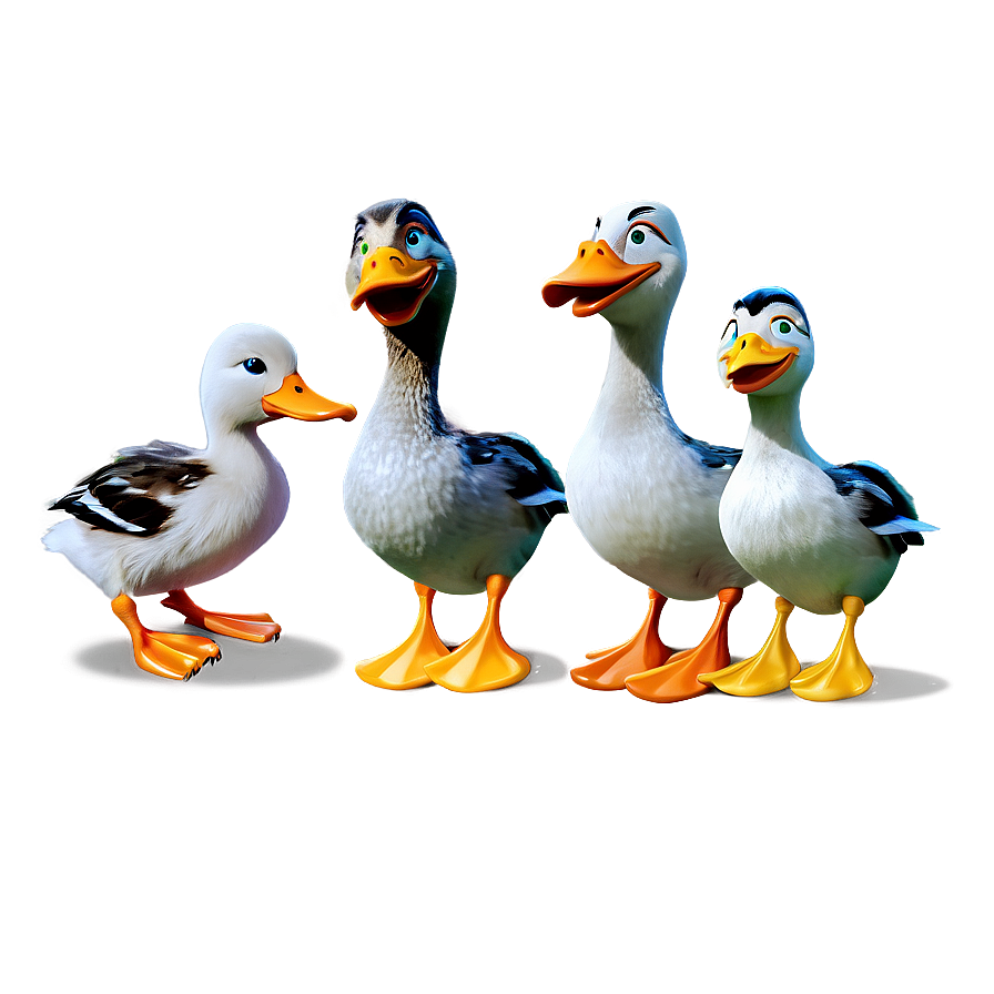 Duck Family Cartoon Png Hak23 PNG Image