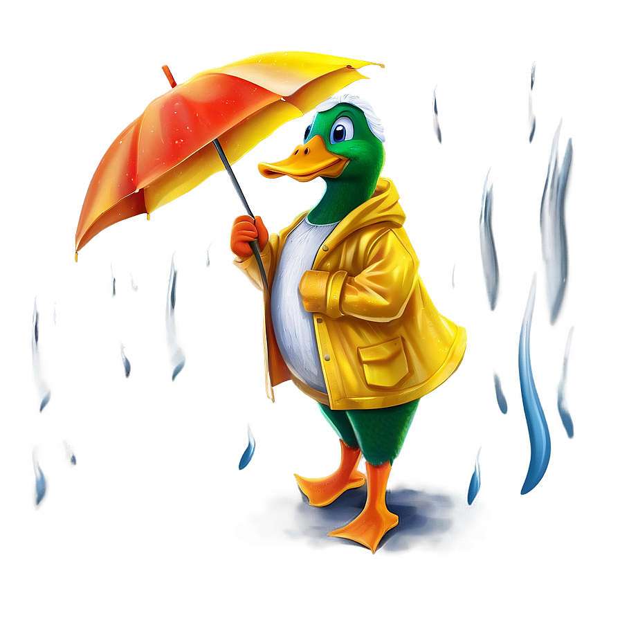 Duck In Raincoat Png 05032024 PNG Image