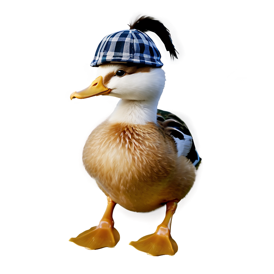 Duck Wearing Hat Png Etw84 PNG Image