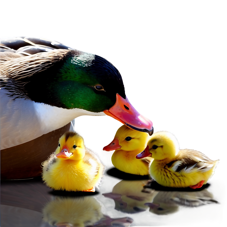 Duck With Ducklings Png Rrk PNG Image