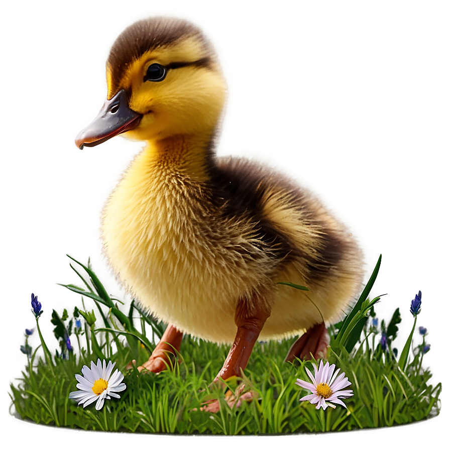 Duckling In Field Png Mwb PNG Image