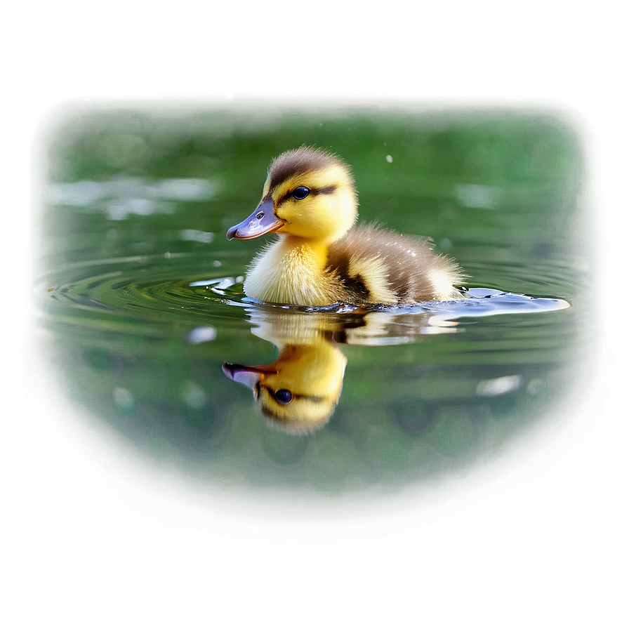 Duckling In Water Png Shx47 PNG Image