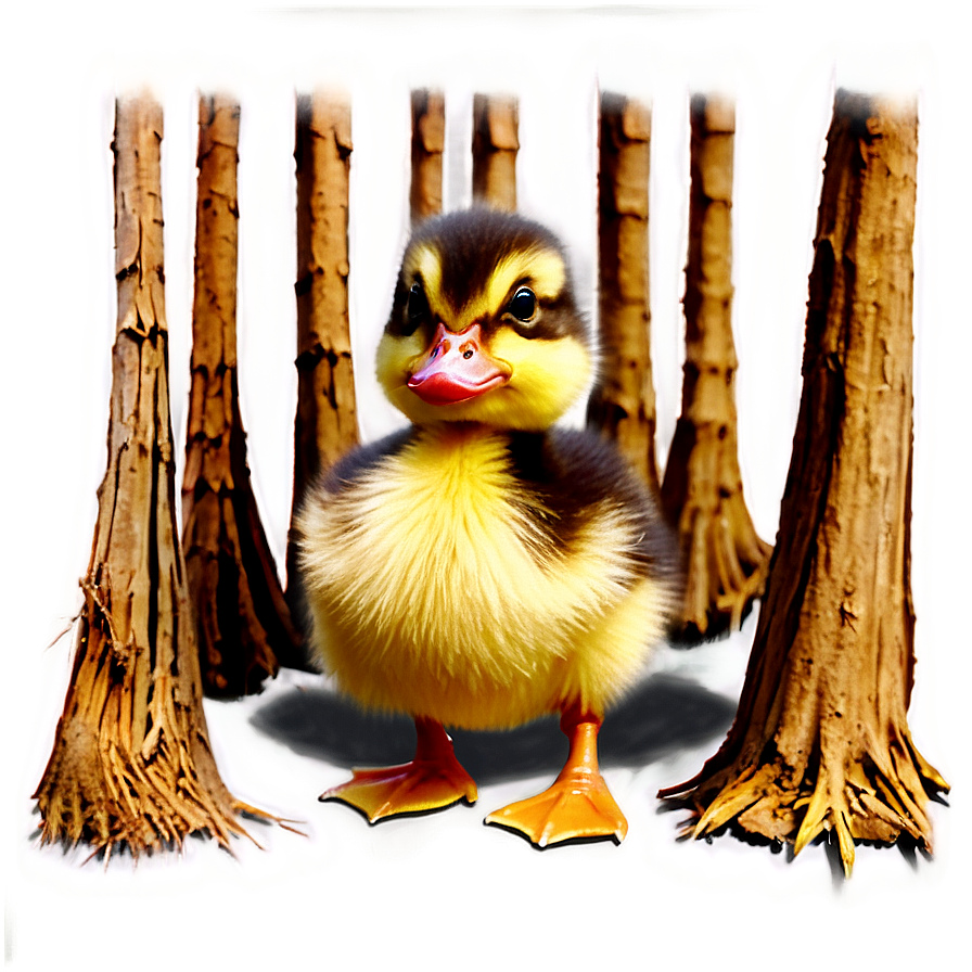 Duckling Line Art Png Pjb68 PNG Image