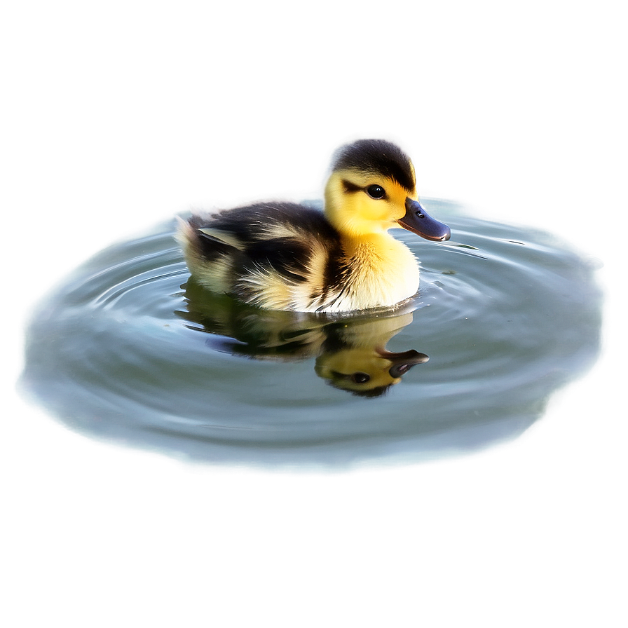 Duckling On Water Png Kcw53 PNG Image