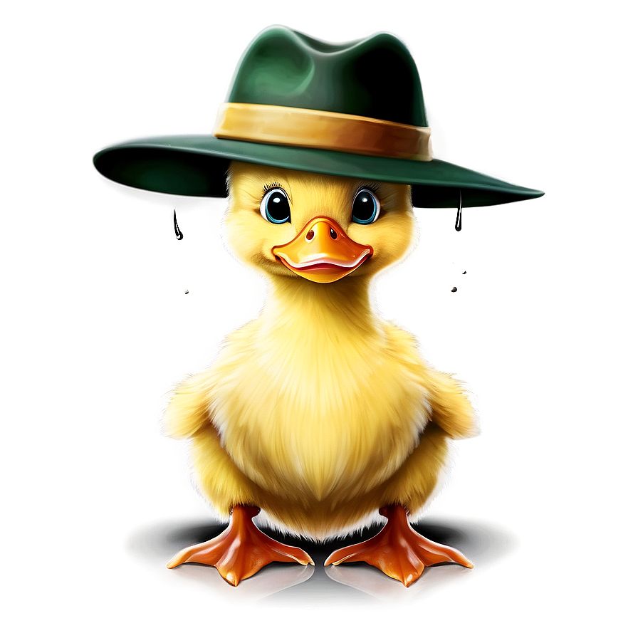 Duckling With Hat Png Lbo PNG Image