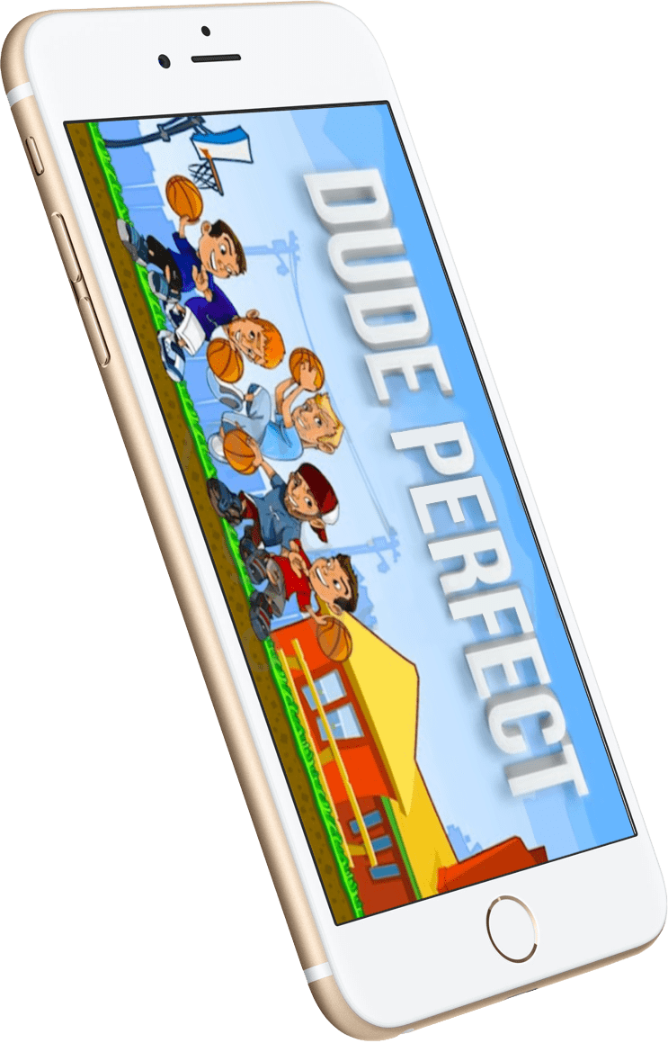 Dude Perfect Mobile Game Display PNG Image