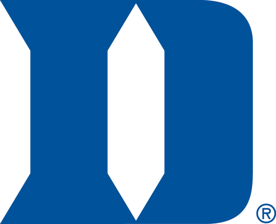 Duke University Logo Blue Background PNG Image